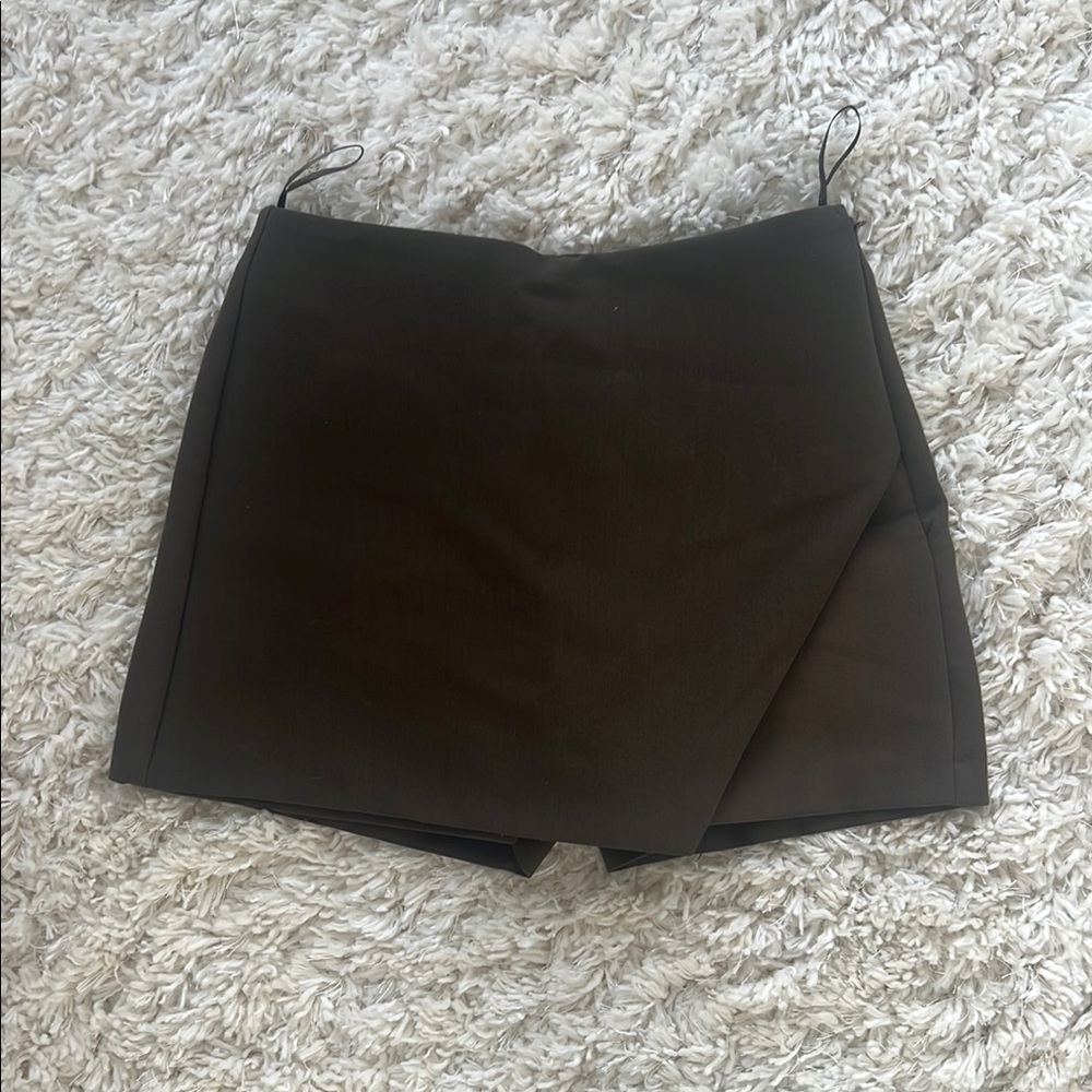 Zara Dark Brown Skort